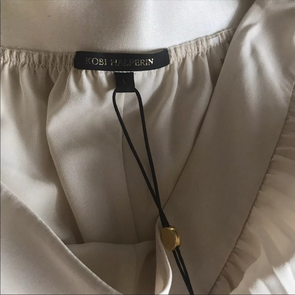 Kobi Halperin Pants Wide Leg Pleated Flare Cropped - Picture 5 of 9